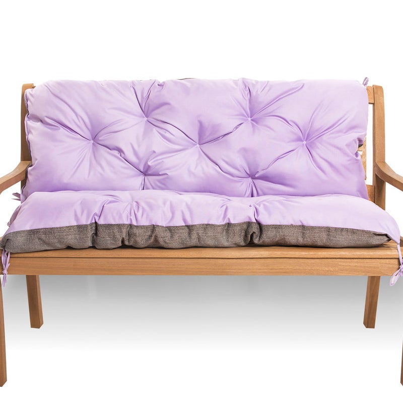 Zestaw poduszek na meble z palet 120x60 Siedzisko-Oparcie 120x40cm poduszki na palety Fioletowe poduszki na palety ogrodowe poduszki na meble