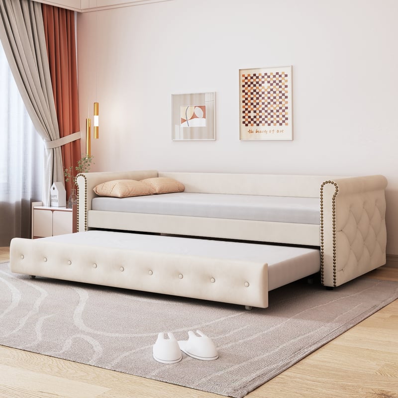 Łóżko tapicerowane Łóżko dziecięce Sofa rozkładana 90x200