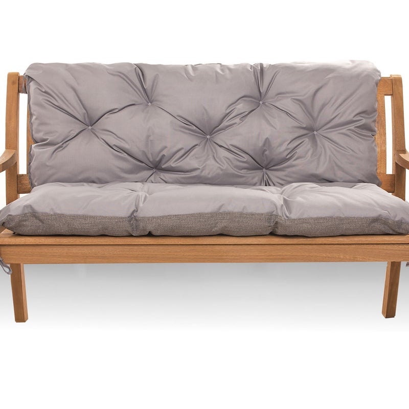 Zestaw poduszek na meble z palet 120x60 Siedzisko-Oparcie 120x40cm poduszki na palety Szare poduszki na palety ogrodowe poduszki na meble