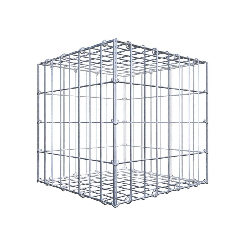 Gabion 40 cm x 40 cm x 40 cm (dł. x wys. x gł.), rozmiar oczka 5 cm x 10 cm, pierścień C