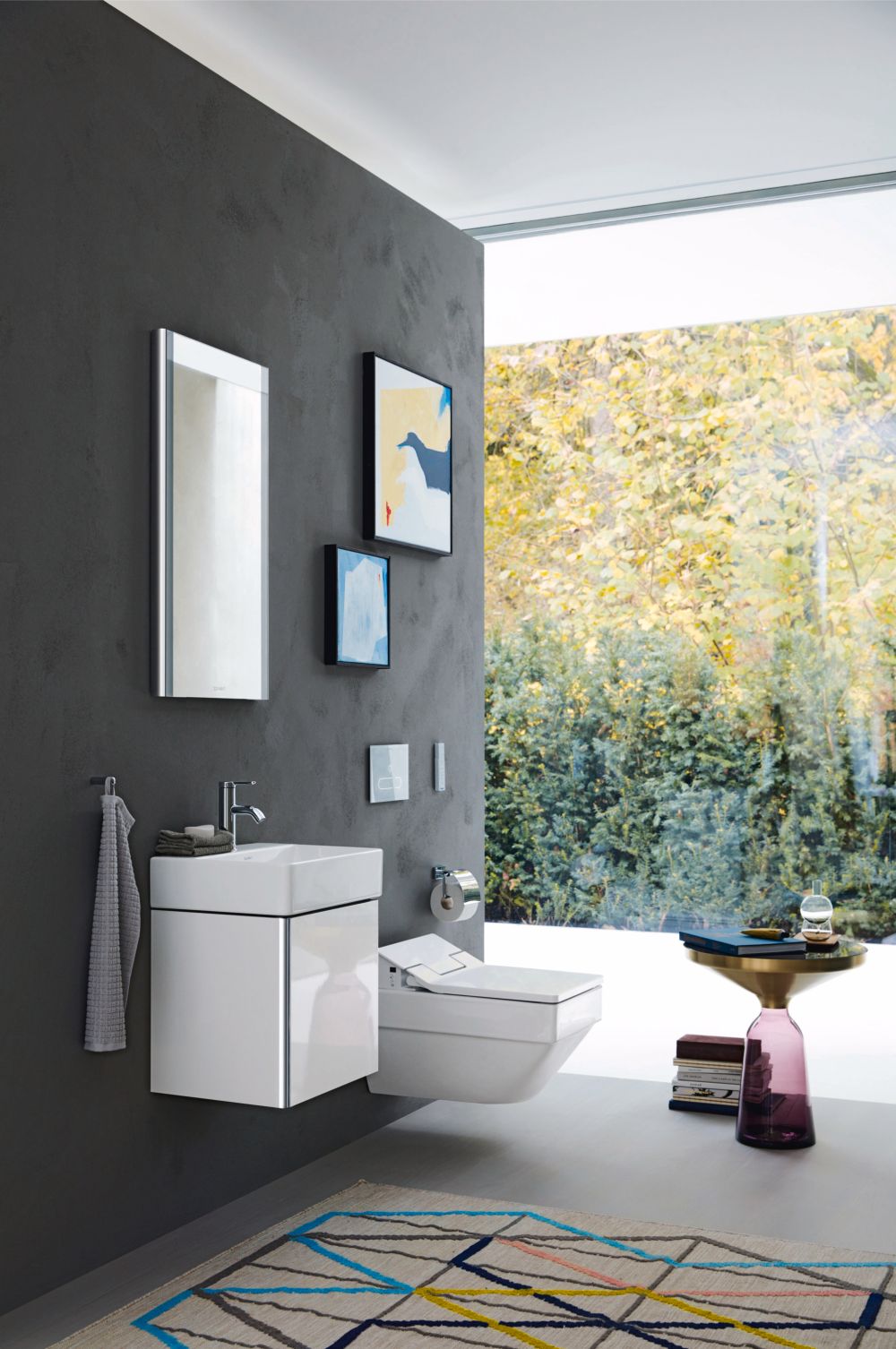 Duravit DuraSquare umywalka 45x35 cm meblowa prostokątna WonderGliss biała 07324500411 - Wysyłka w 24h