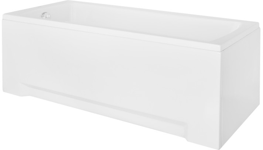 Zestaw Besco Optima wanna prostokątna 140x70 cm z obudową (#WAO140PK, #OAP140UNI)