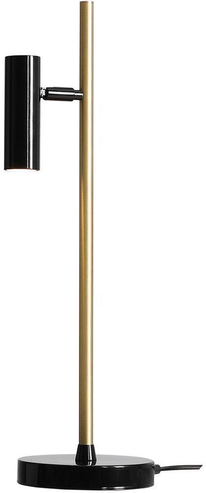 Aldex Trevo lampa biurkowa 1x35 W czarna-mosiądz 1083B40