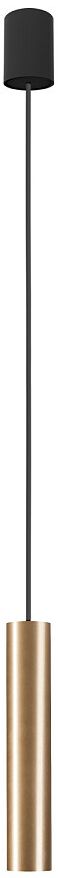 Nowodvorski Lighting Baton lampa wisząca 1x10 W czarna-mosiądz 7851