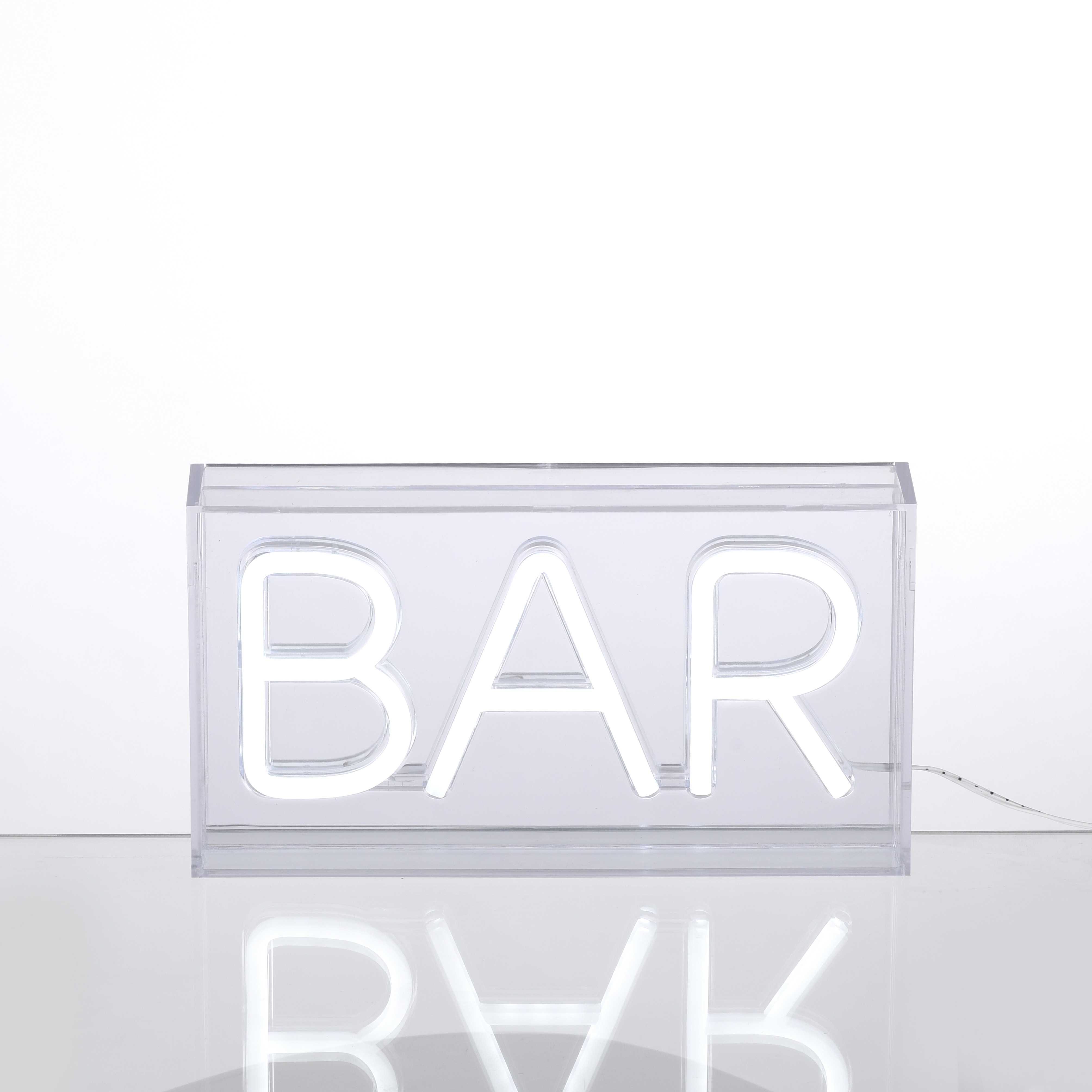 Just Light Neon-Bar lampa stołowa 1x7,5W biały 85026-16