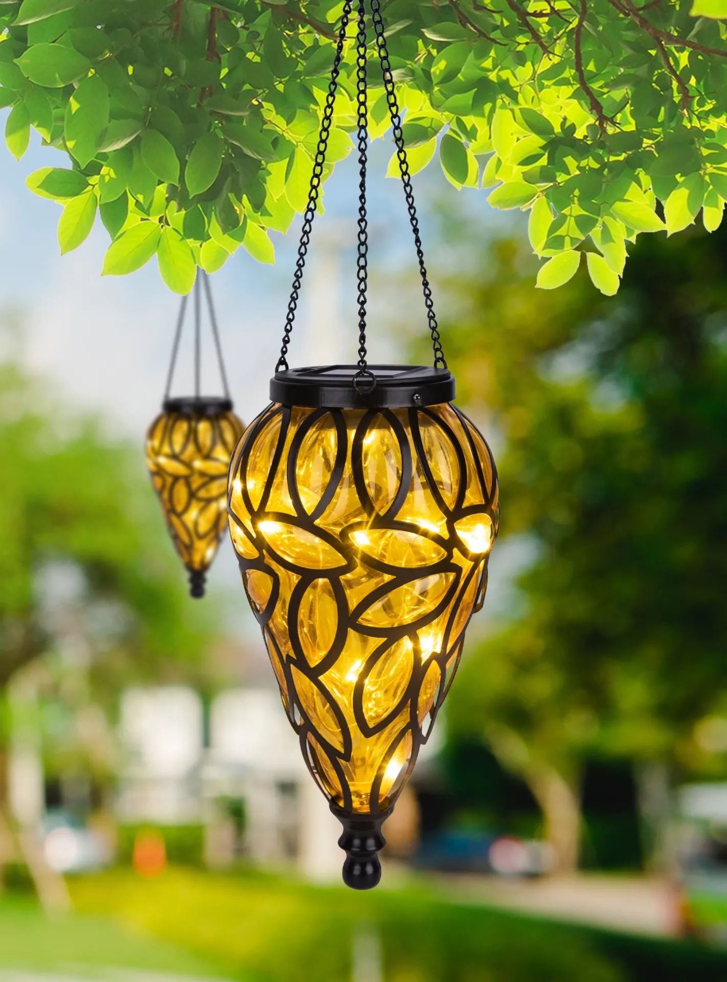Globo Lighting Solar lampa solarna stojąca 0,06 W bursztynowy 36131A