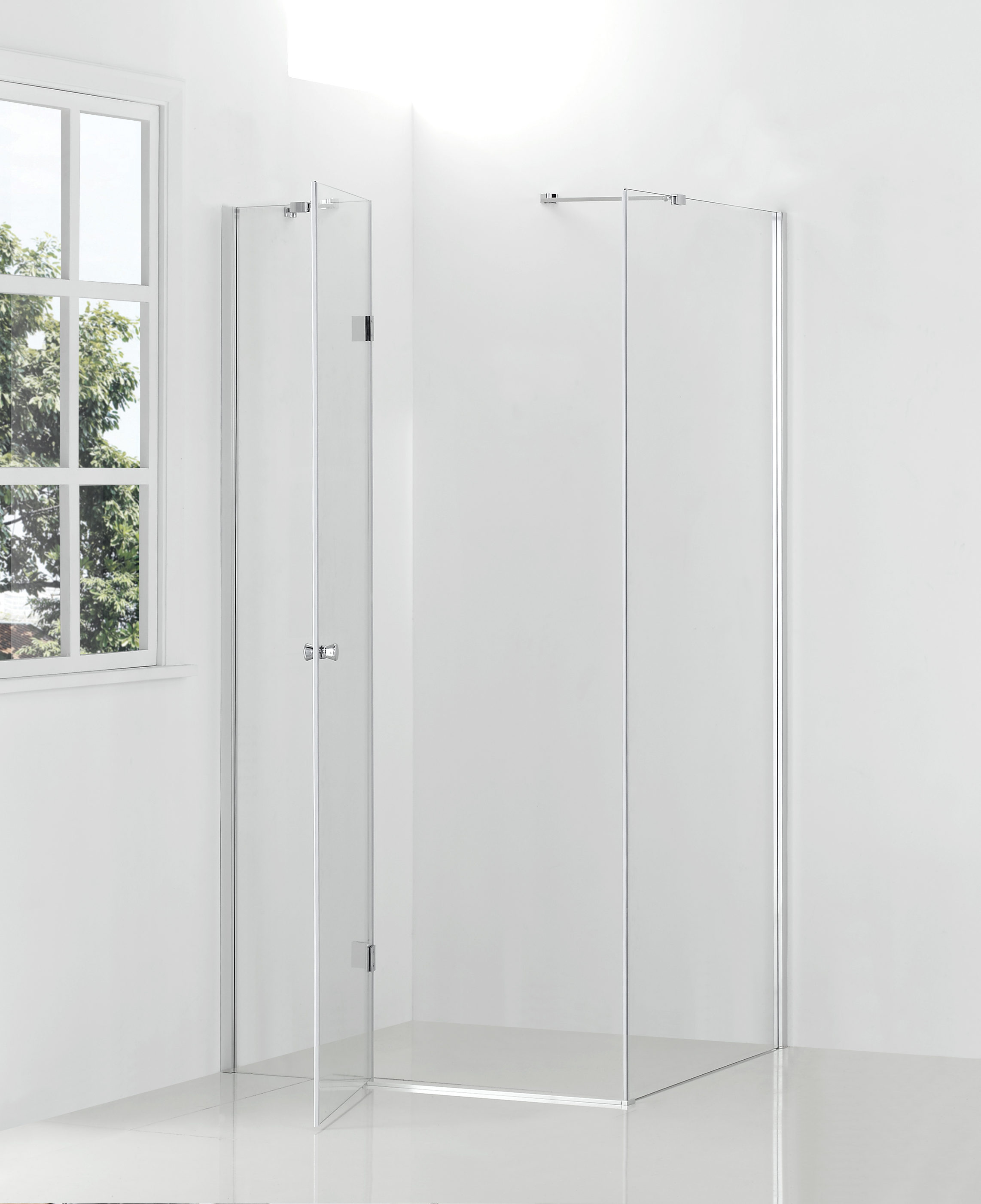 Hagser Gisa kabina prysznicowa 90x90 cm kwadratowa chrom/szkło przezroczyste HGR20000020 - Wysyłka w 24h