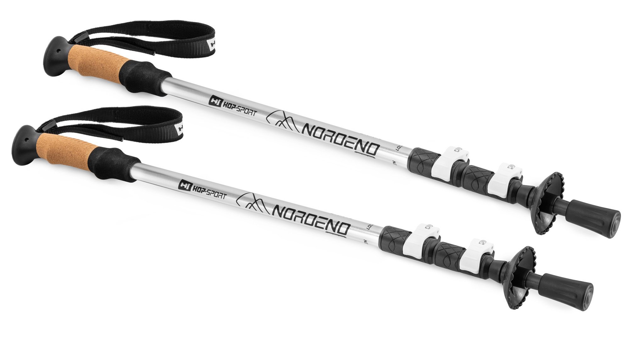 Kije trekkingowe Nordend Pro srebrne