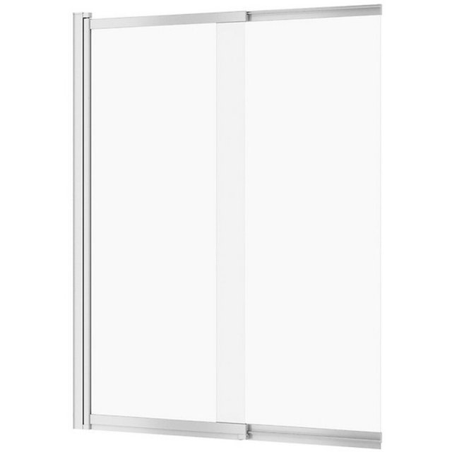 Parawan nawannowy LARGA chrom dwuskrzydłowy 140x115 szkło transparent