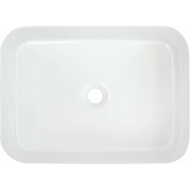 DEANTE Umywalka nablatowa HIACYNT NEW ceramiczna biała 50x36 CDY_6U5S
