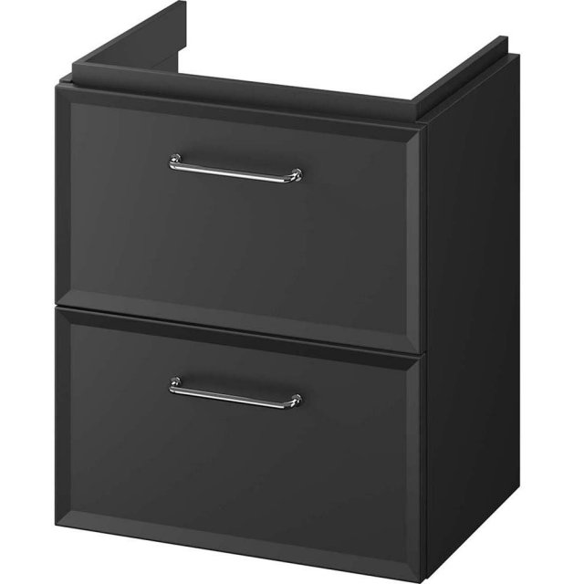 CERSANIT Szafka podumywalkowa MILOS 50 Slim czarny mat S1021-006