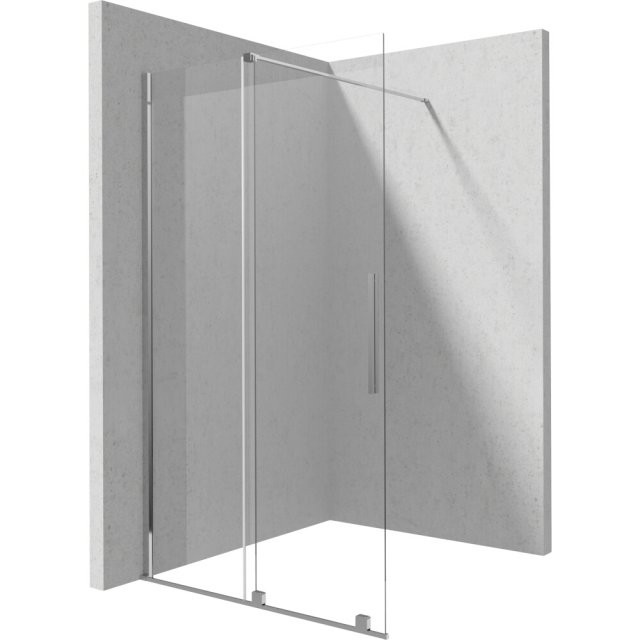 DEANTE Ścianka prysznicowa PRIZMA walk-in przesuwna 120x195 chrom KTJ