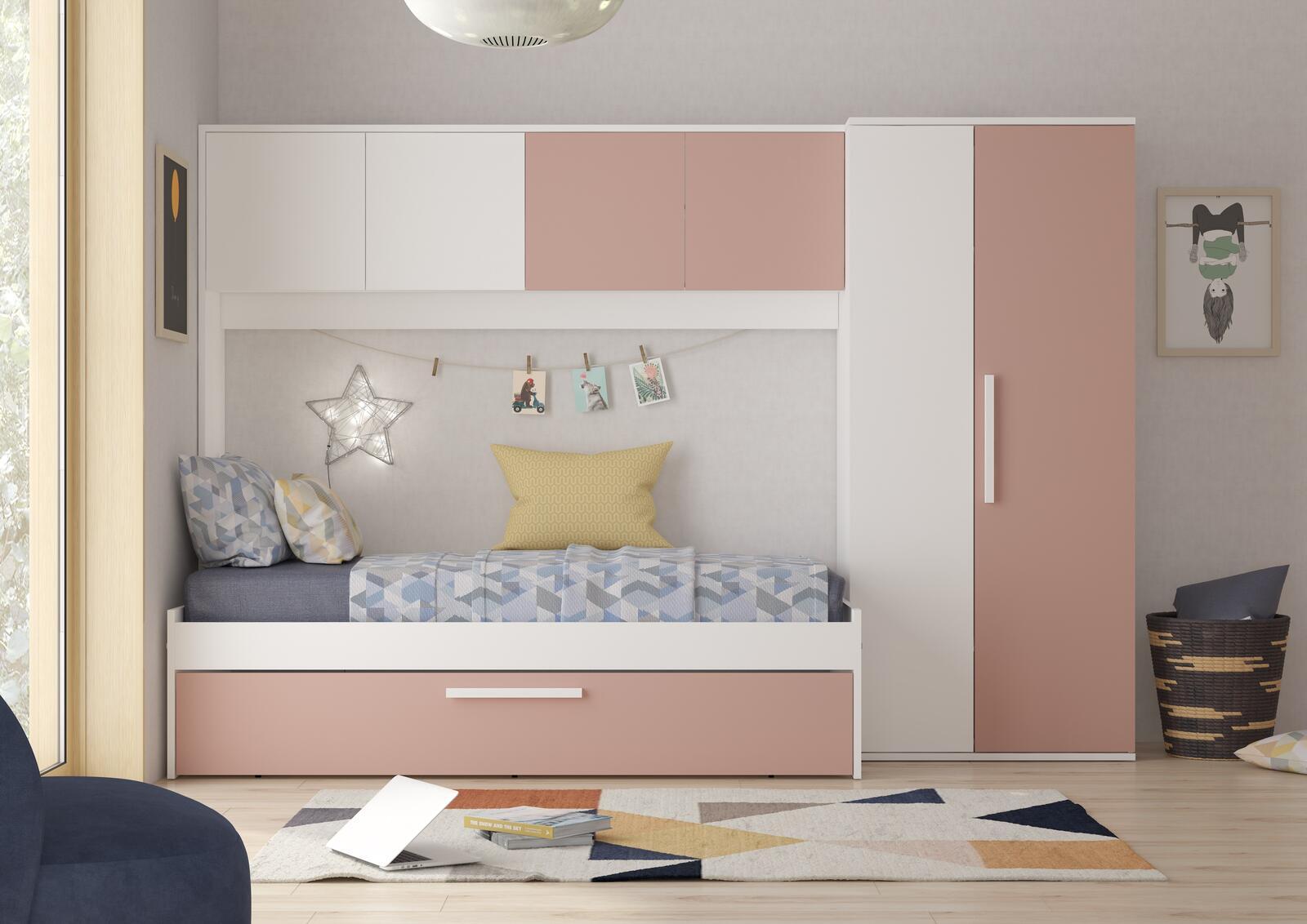 Pokój dziecięcy dla dwójki dzieci Artic pink