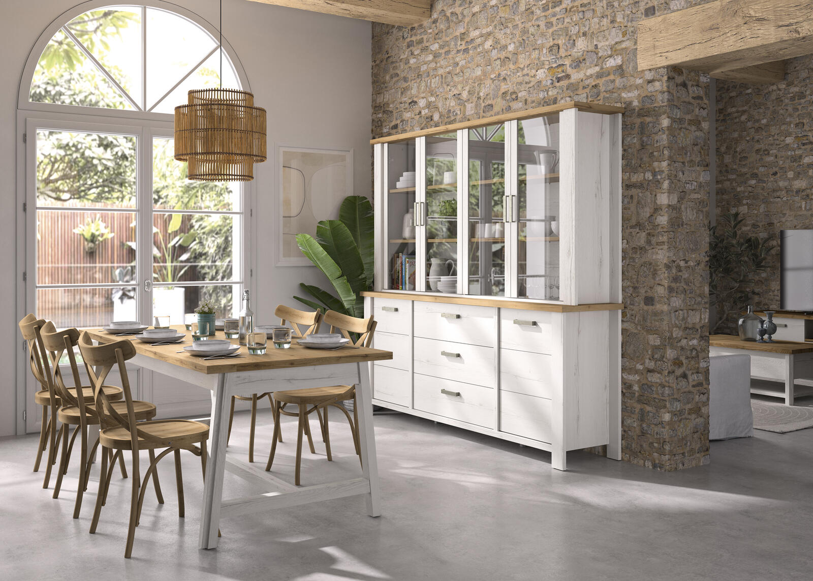 Meble do jadalni Manosque - oferta części - Komoda Manosque z szufladami