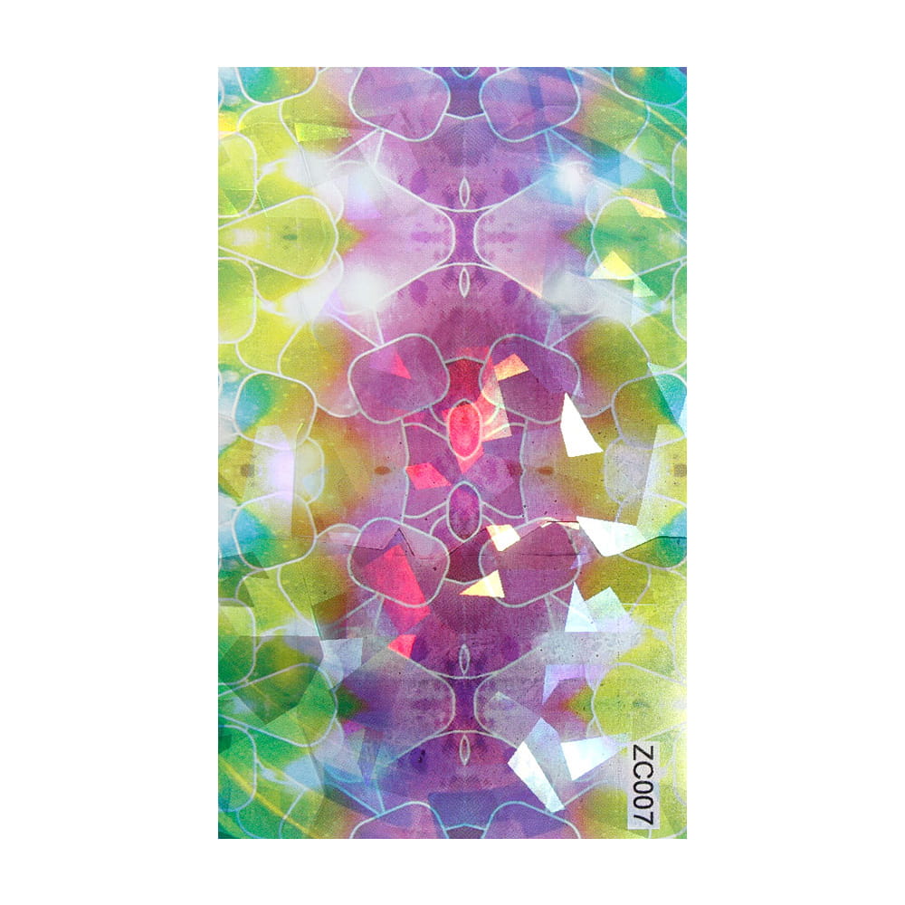 Naklejka do paznokci Laser effect samoprzylepna arkusz 8 cm x 5 cm Nr 183