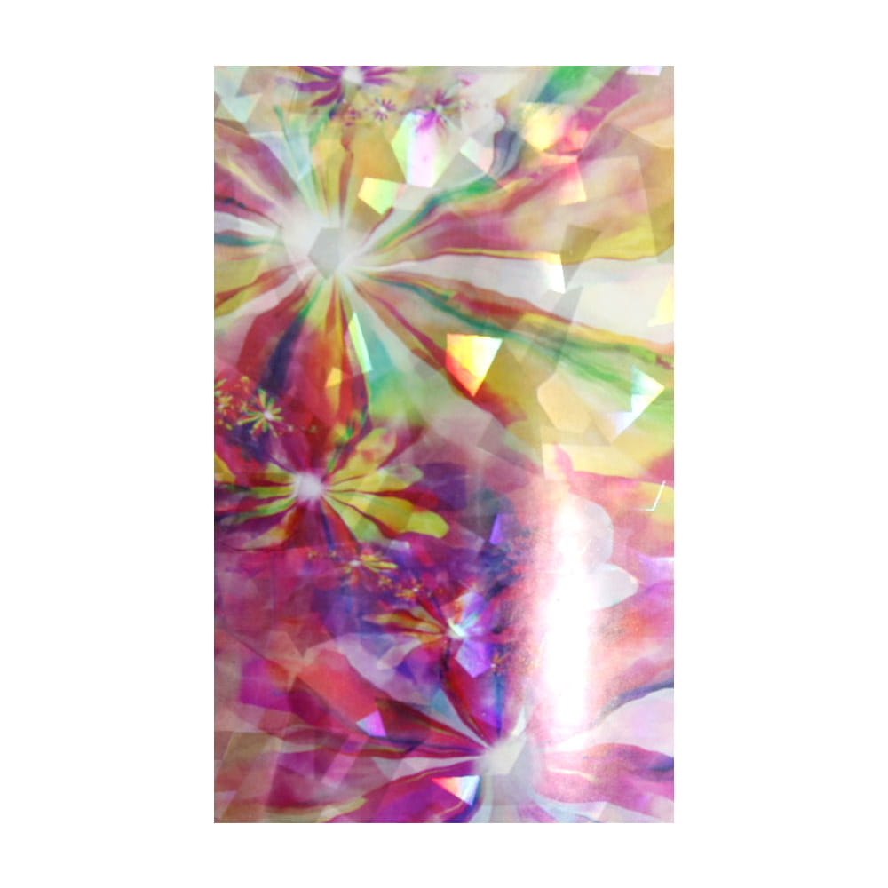 Naklejka do paznokci Laser effect samoprzylepna arkusz 8 cm x 5 cm Nr 155
