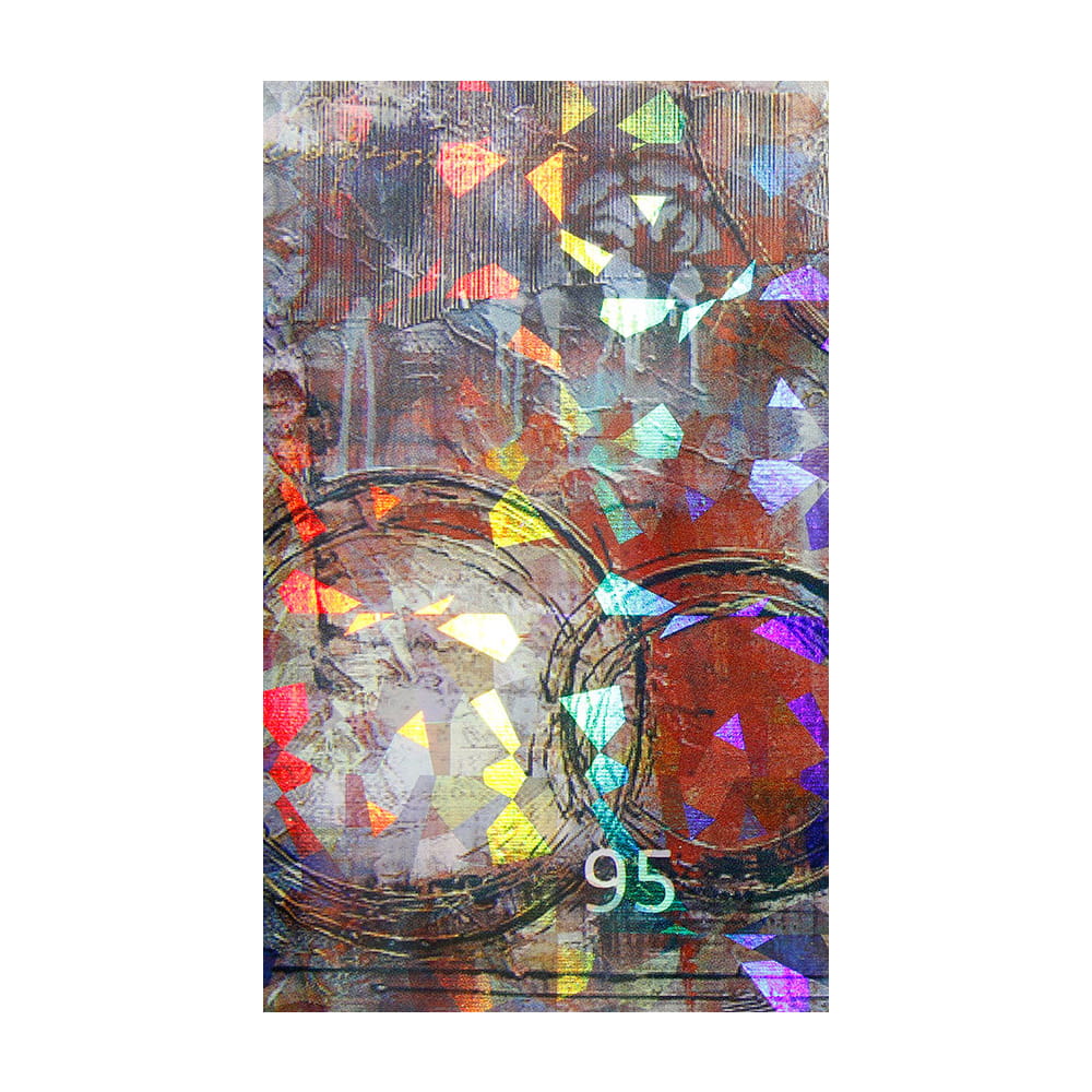 Naklejka do paznokci Laser effect samoprzylepna arkusz 8 cm x 5 cm Nr 13