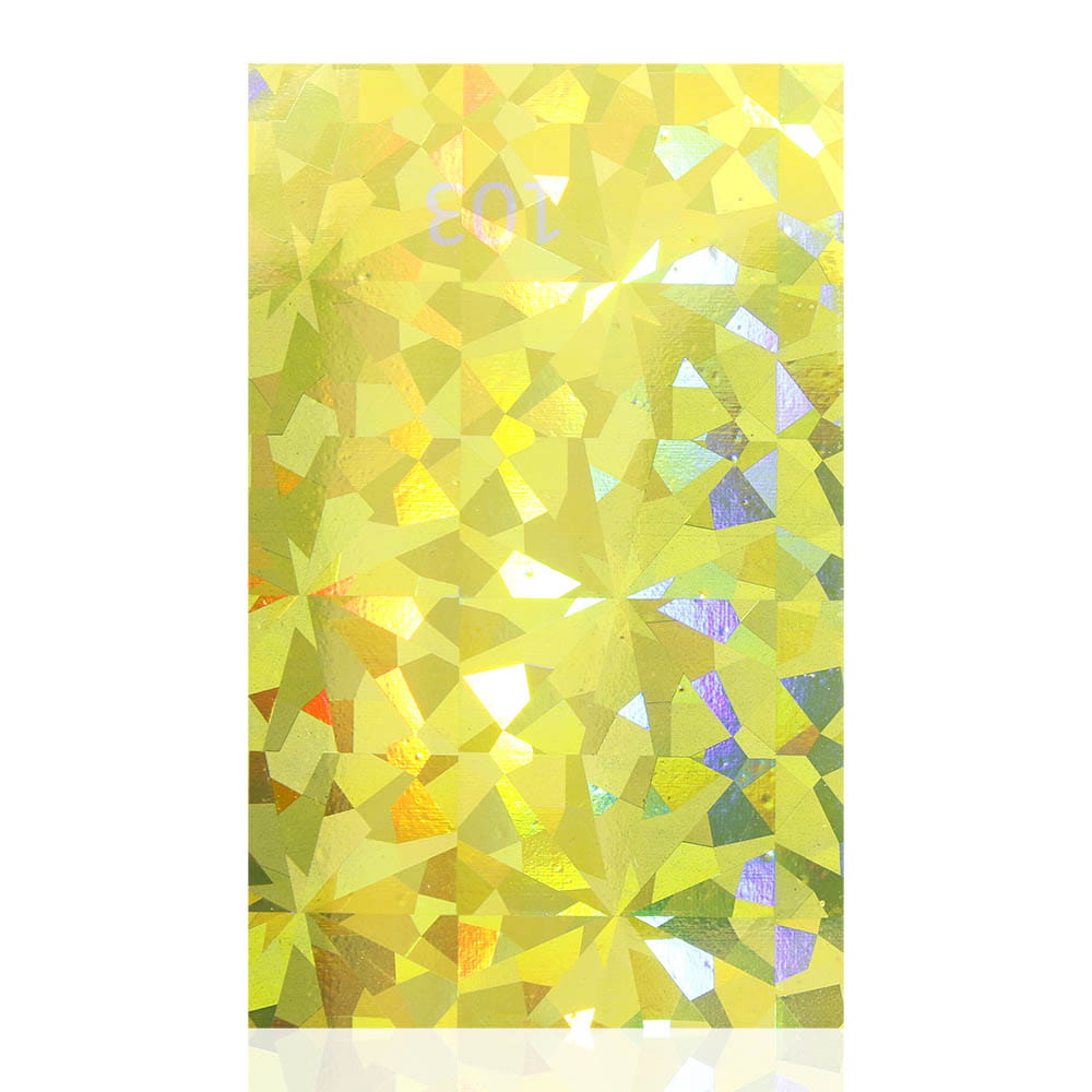 Naklejka do paznokci Laser effect samoprzylepna arkusz 8 cm x 5 cm Nr 2