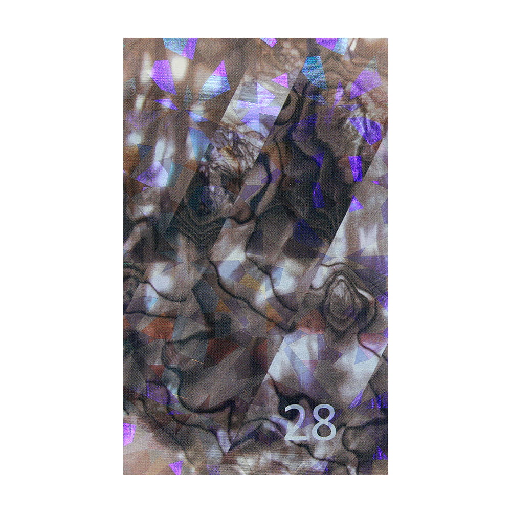 Naklejka do paznokci Laser effect samoprzylepna arkusz 8 cm x 5 cm Nr 63