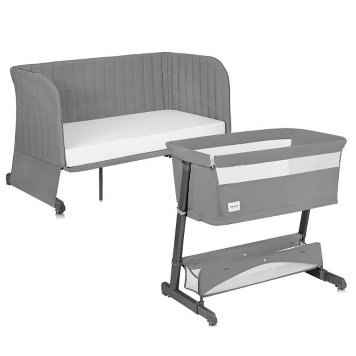 Lionelo Thomi Plus 5w1 - łóżeczko dziecięce-Grey Concrete