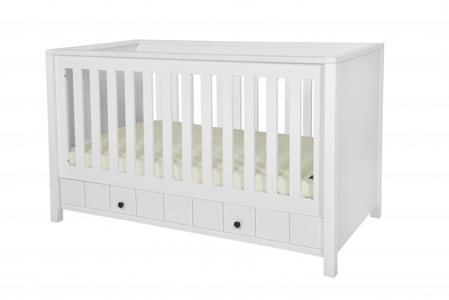 Novelies, Allpin - łóżeczko 70x140 z funkcją tapczanika -Biały