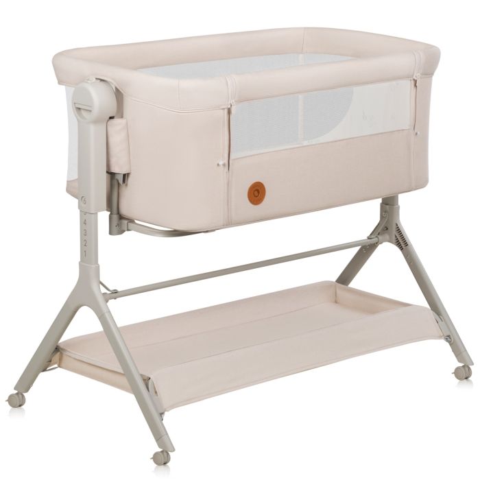 Lionelo Leonie Plus - łóżeczko dostawne 3 w 1 -Beige Sand