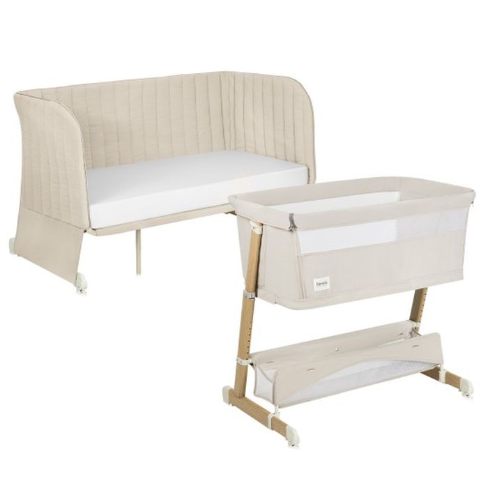 Lionelo Thomi Plus 5w1 - łóżeczko dziecięce-Beige Sand