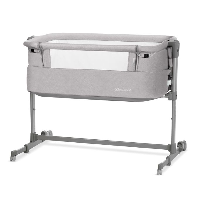 Kinderkraft Neste Up - łóżeczko dostawne-Grey Light Melange