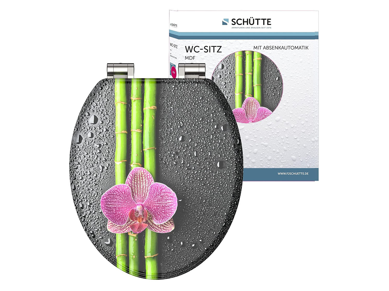 Schütte Deska sedesowa MDF z funkcją cichego opadania orchidea