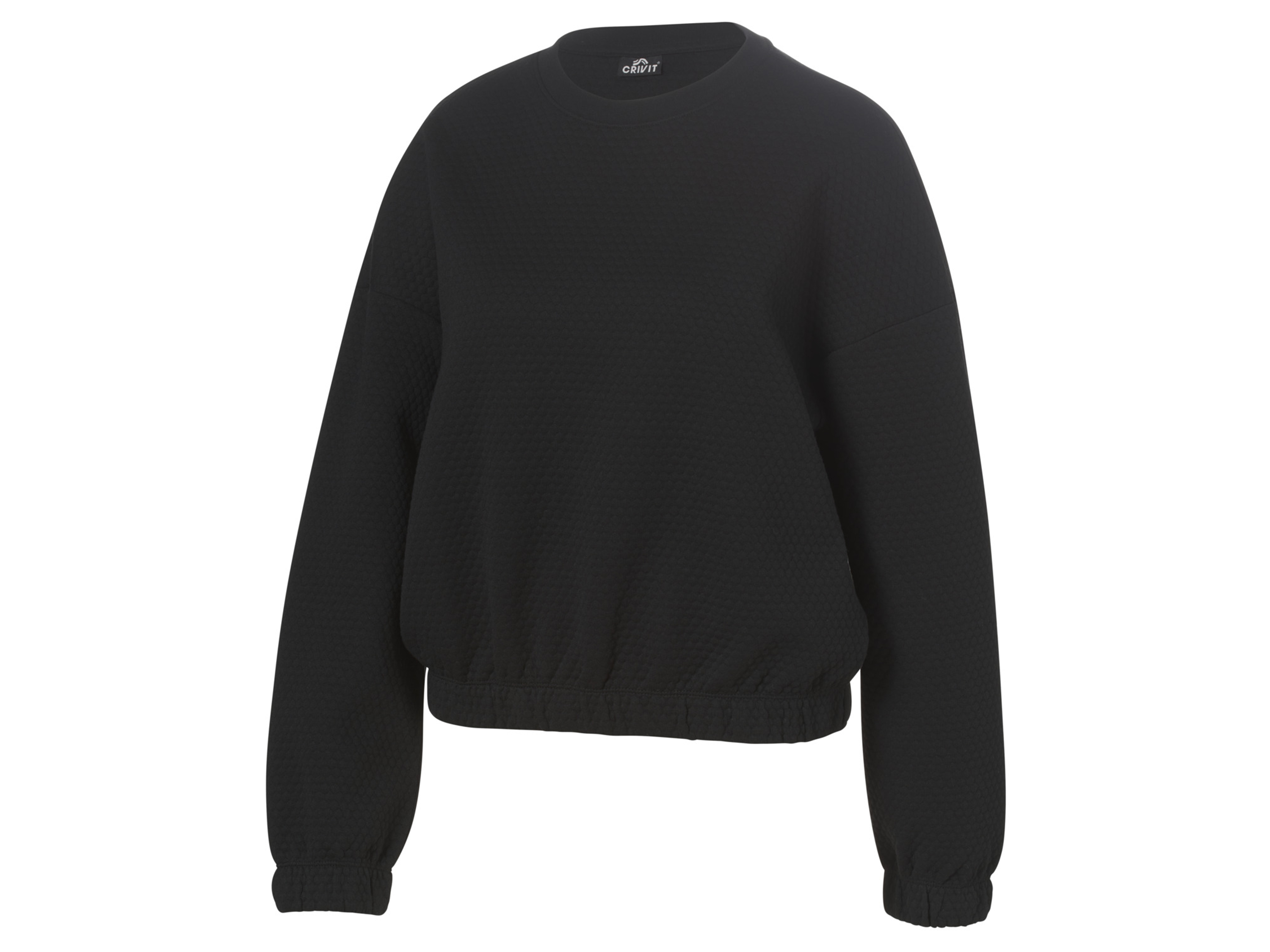 Crivit Bluza damska z technologią neutralizującą zapach XS 32/34, Struktura czarna