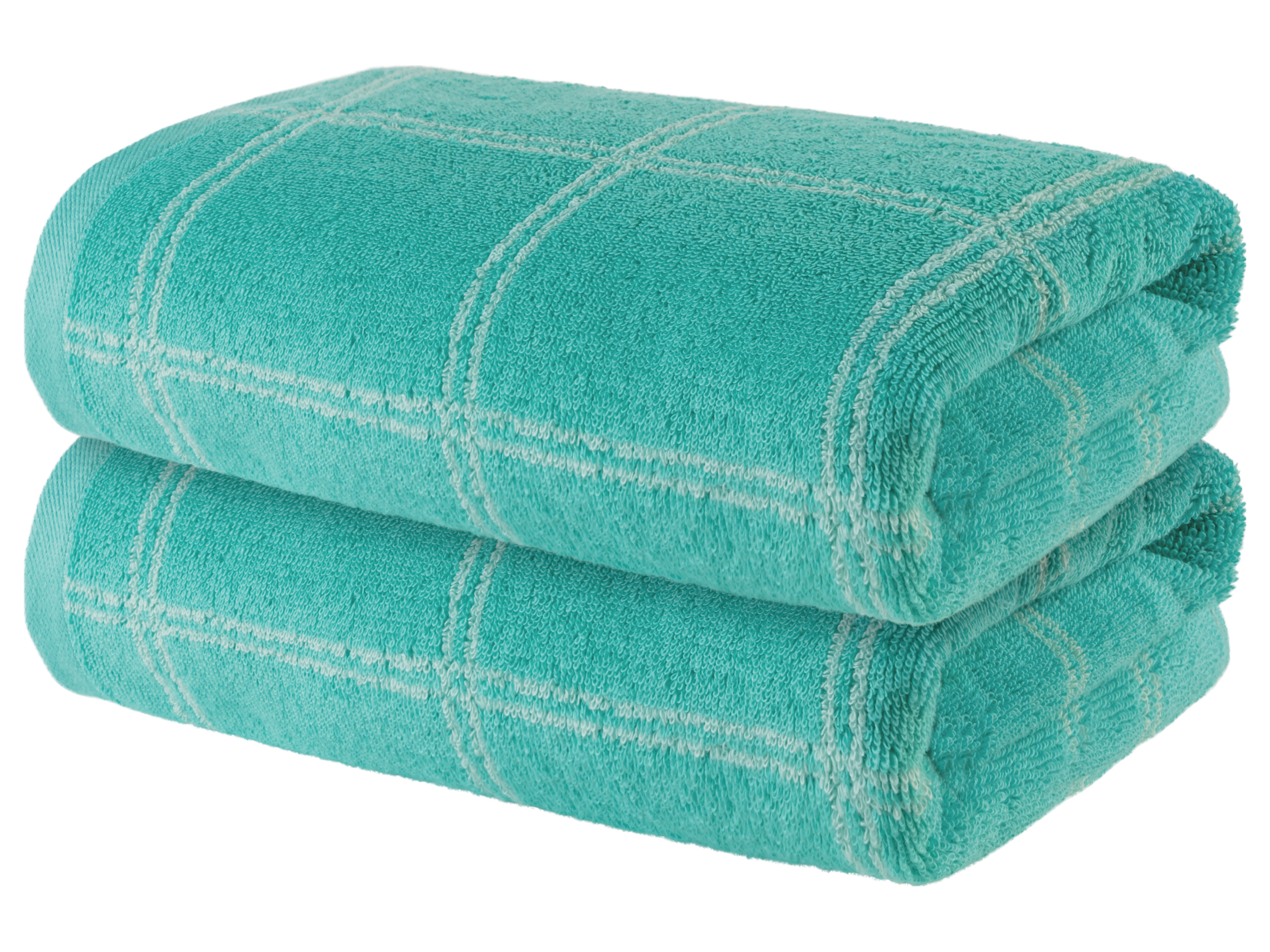 Livarno home Komplet 2 ręczników frotte, 50 x 100 cm Turkusowy
