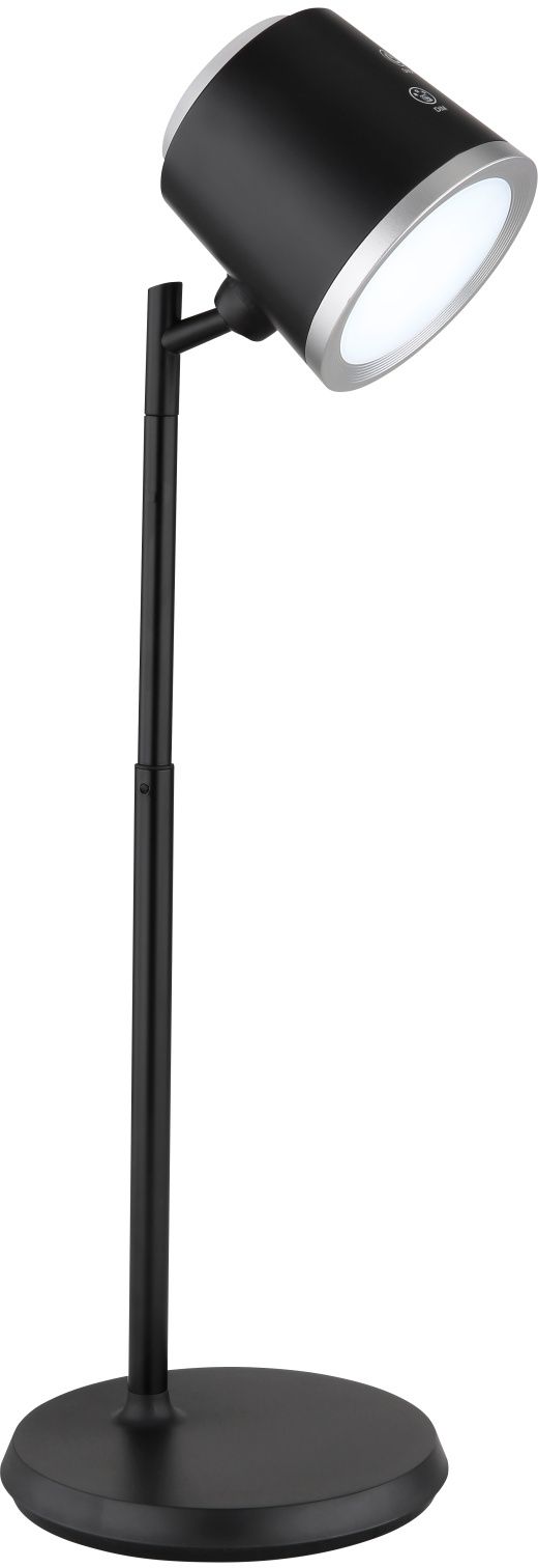 Darmowa Dostawa - Lampa biurkowa 1x6 W czarna-srebrna Globo Lighting Meeya 58454B
