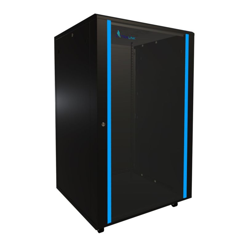 Szafa rack Extralink 27U 800x800 Czarna stojąca