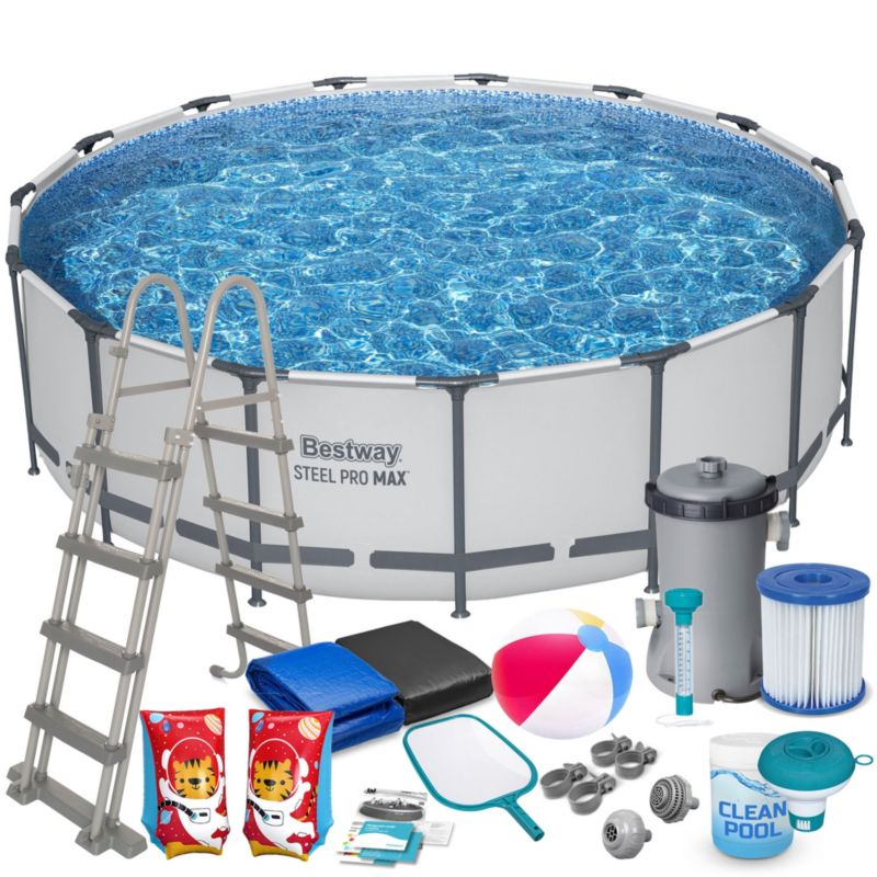 Basen ogrodowy Bestway stelażowy okrągły 457x122cm 56438-17W1 1szt.