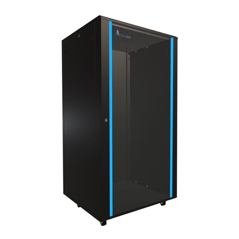 Szafa rack Extralink 32U 800x800 Czarna stojąca