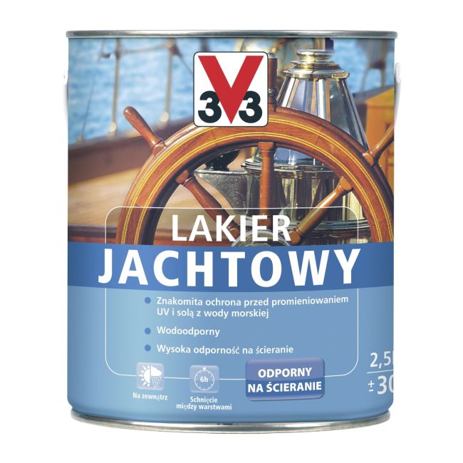 Lakier jachtowy V33 bursztynowy 2,5 l