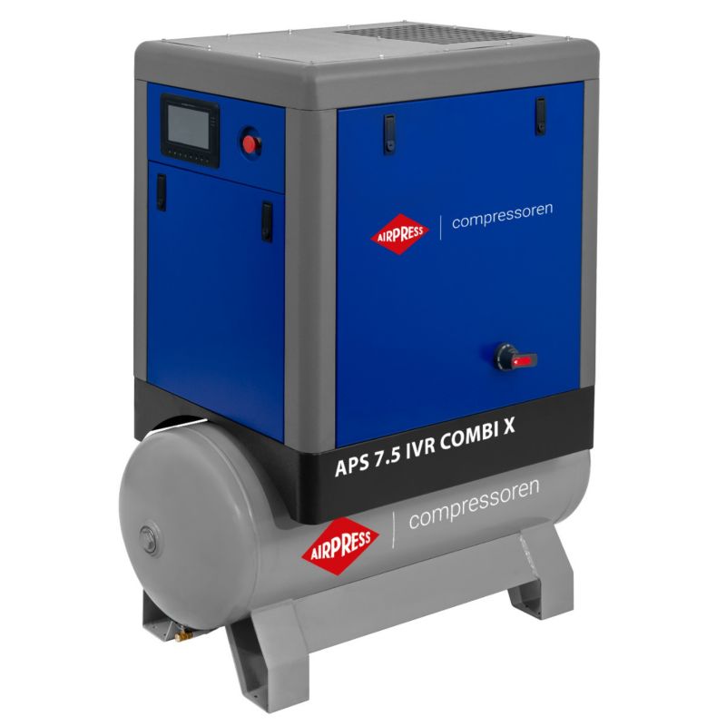Kompresor śrubowy Airpress APS 7.5 IVR Combi X 10 bar 7.5 KM/5.5 kW 170-760 l/min 200 l 1 szt.