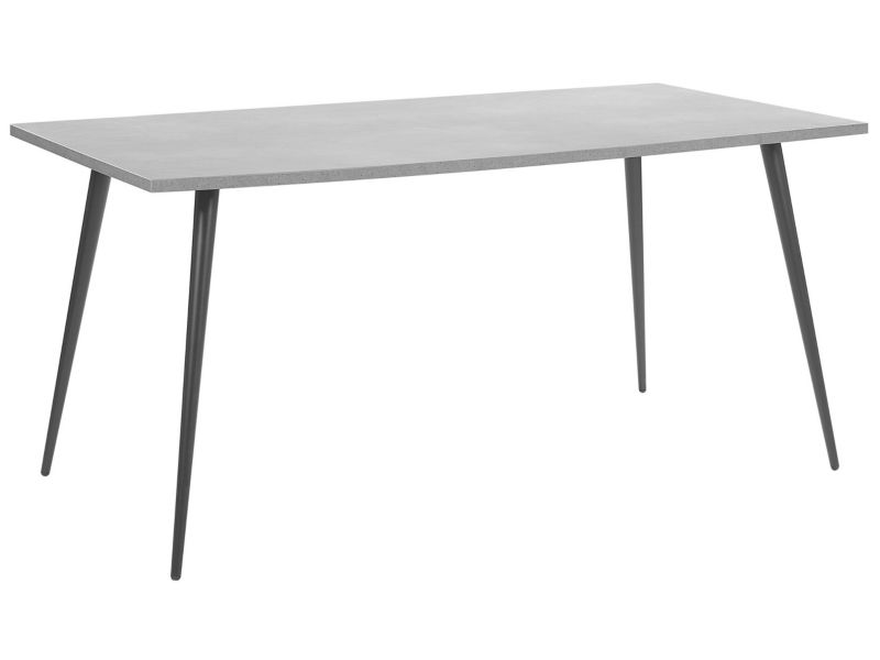 Stół do jadalni dla 6 osób Santiago 80 cm 160 cm Efekt betonu Szary 1 szt.