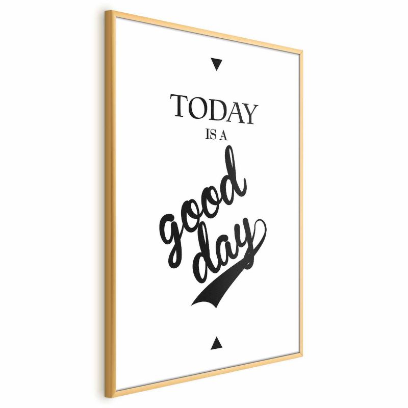 Plakat Artgeist Today 21x30 cm z ramą złotą 1 szt