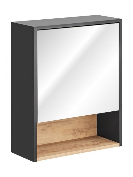 Szafka Comad łazienkowa BORNEO COSMOS 840 60 cm grafitowa z lustrem 1 szt