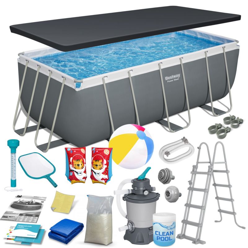 Basen stelażowy ogrodowy Bestway 412x201x122 56457N-17W1 1szt.