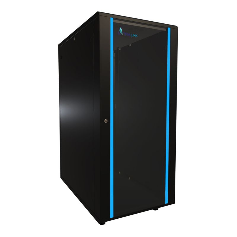 Szafa rack Extralink 27U 600x1000 Czarna stojąca
