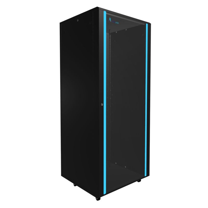Szafa rack Extralink 42U 800x800 Czarna stojąca