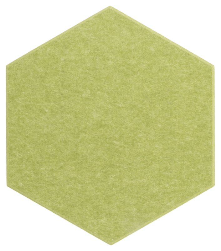 Panel filcowy ścienny dekoracyjny Multidecor Felly 40 x 46 cm 9 mm heksagon gładki zielony 2 szt.