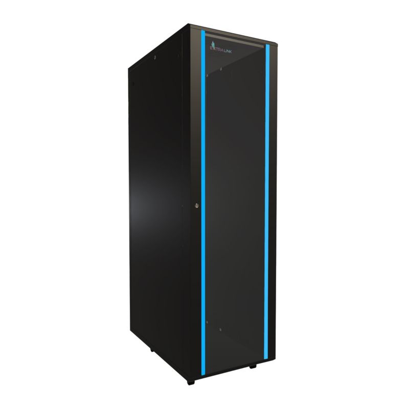 Szafa rack Extralink 42U 600x1000 Czarna stojąca