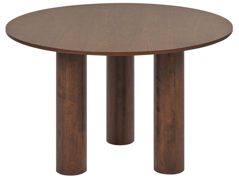 Stół do jadalni Orin 120 cm 120 cm Imitacja drewna Ciemne drewno 1 szt.