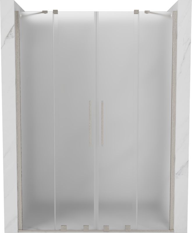 Drzwi prysznicowe przesuwne Mexen Velar szron 140x200 cm 1 szt.