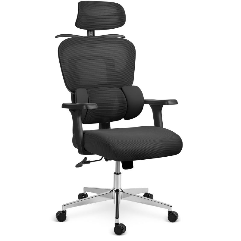 Fotel biurowy Sofotel Talin obrotowy ergonomiczny krzesło czarne 1 szt.