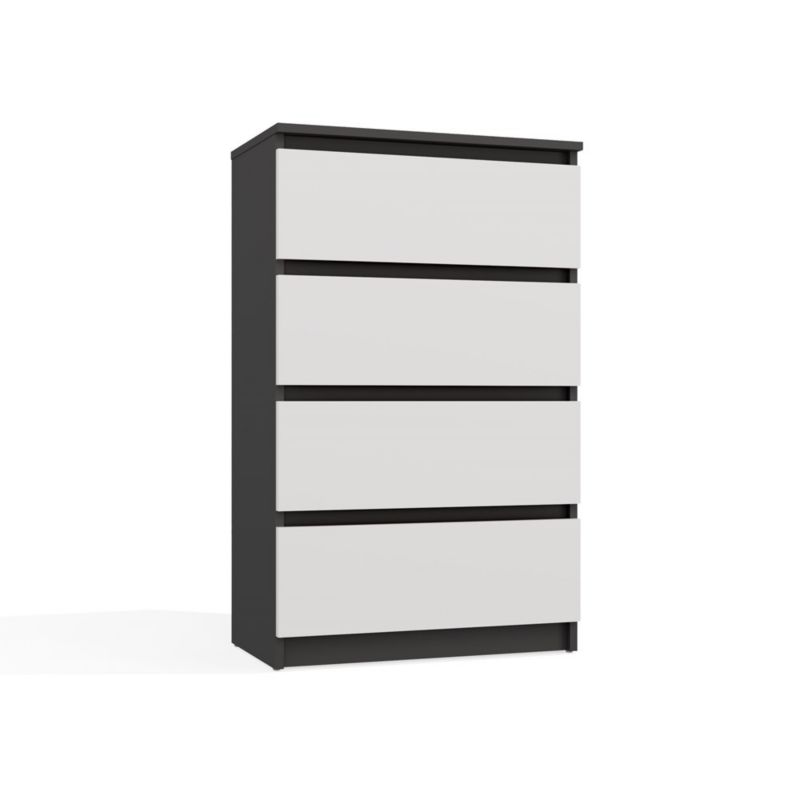 Komoda Malwa M4 Antracyt/Biały 40x70x97 cm 1szt