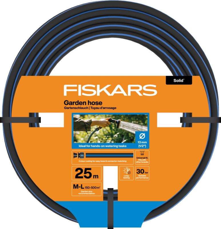 Wąż ogrodowy Fiskars Solid 1/2" 25 m